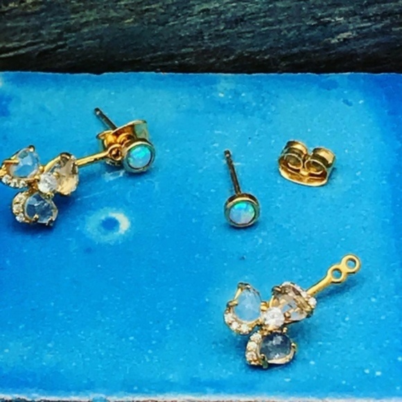 Anthropologie Windmill Front-Back Earrings - Picture 2 of 5